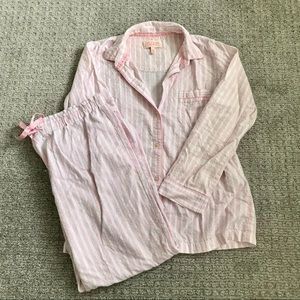 Victoria’s Secret Iconic Pink Stripe Pajama Set